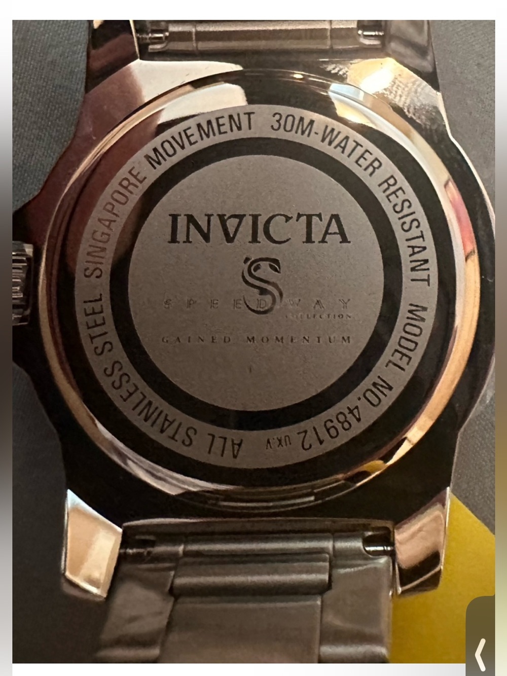 Invicta Speedway NWT Men's 48912 Light Turquoise Blue Stainless Steel Watch Box - Picture 3 of 13